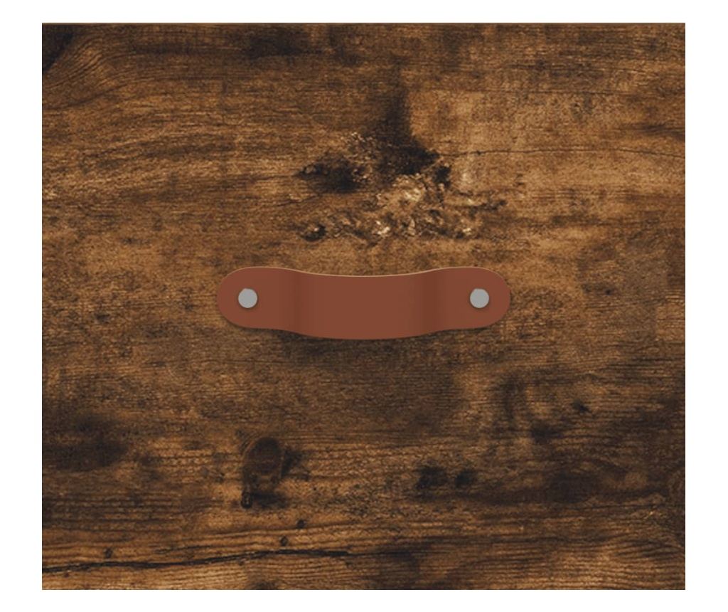 Visoka ormar, dimljeni hrast, 69,5x34x180, kompozitno drvo - 11