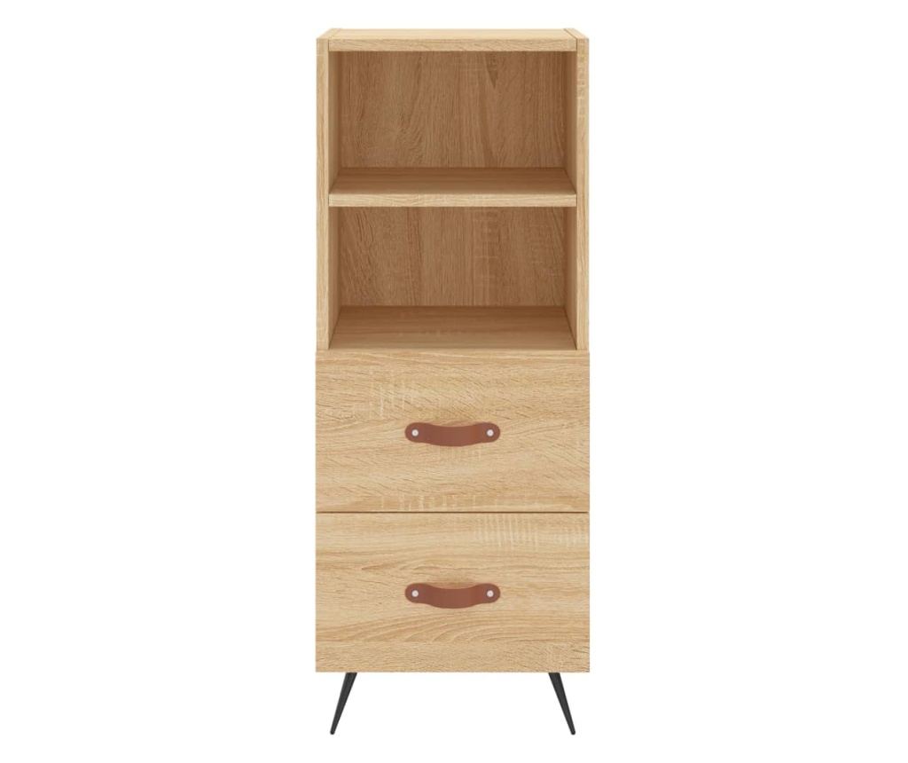 Visoka ormar, hrast sonoma, 34,5x34x180 cm, obrađeno drvo - 6