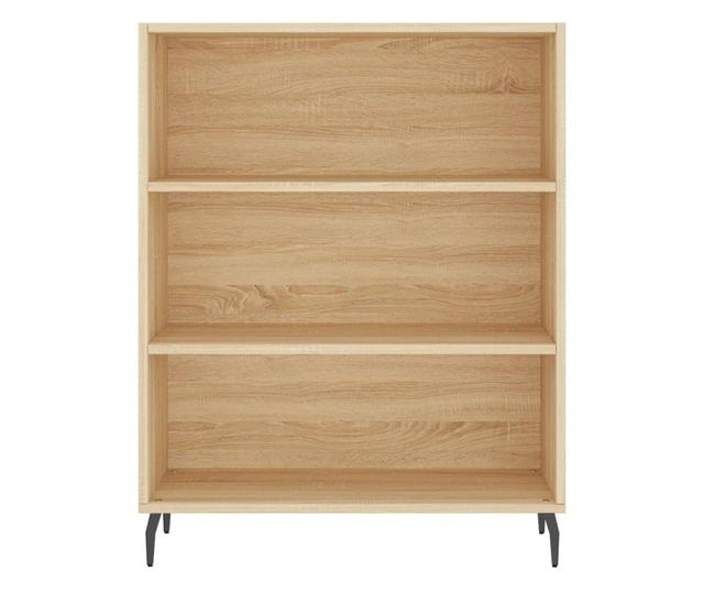 Висок шкаф, дъб сонома, 69,5x34x180 см, инженерно дърво