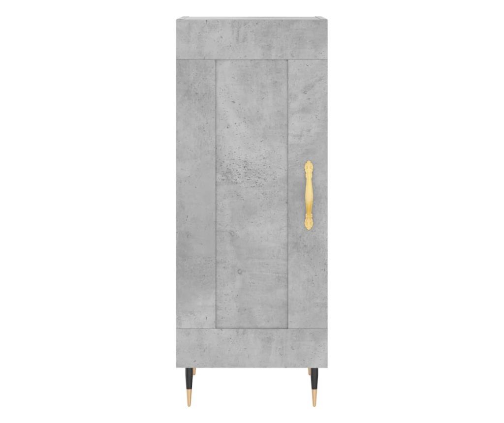 Ormarić, betonsko siva, 34,5x34x90 cm, konstruirano drvo - 5