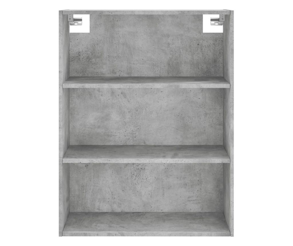 Visoki ormar, betonsko siva, 69,5x34x180 cm, konstruirano drvo - 6