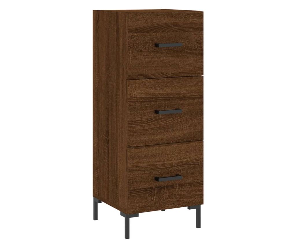 Visoka ormar, smeđi hrast, 34,5x34x180 cm, obrađeno drvo - 5