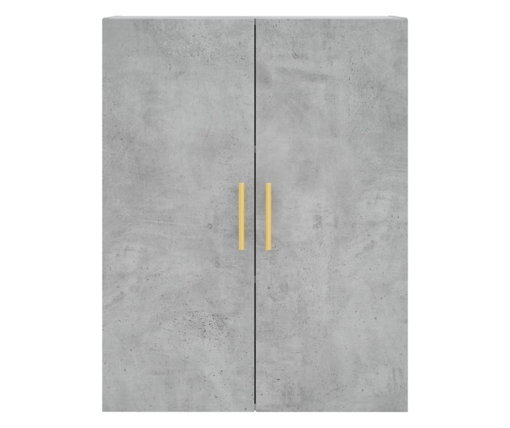 Zidni ormarić, betonsko siva, 69,5x34x90 cm - 7