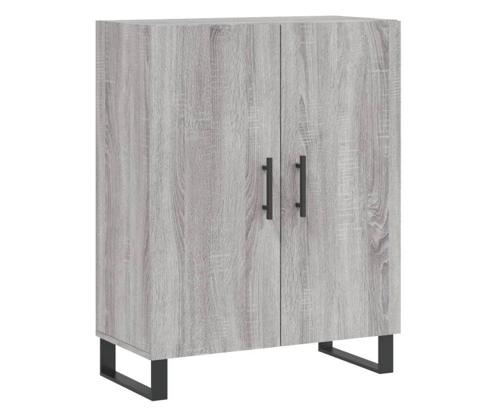 Visoki ormarić, sonoma siva, 69,5x34x180 cm, kompozitno drvo - 7