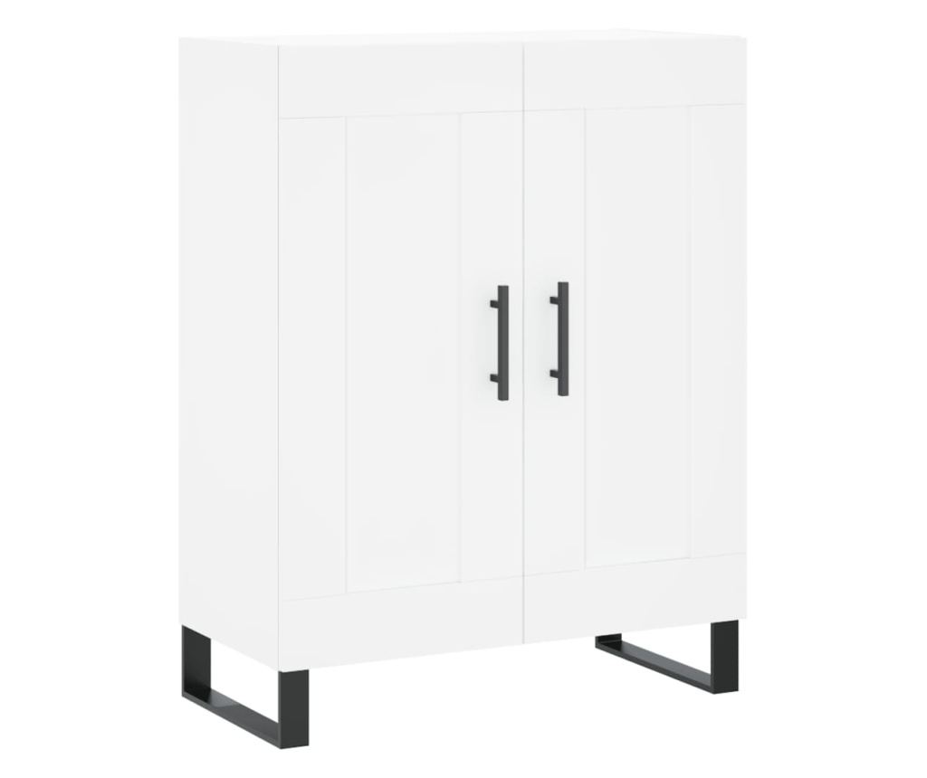 Visoka omara bela 69,5x34x180 cm inženirski les - 7