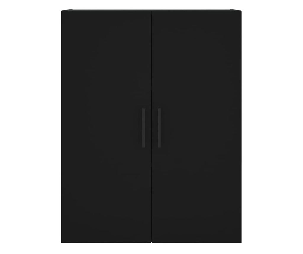 Zidni ormarić, crni, 69,5x34x90 cm - 7