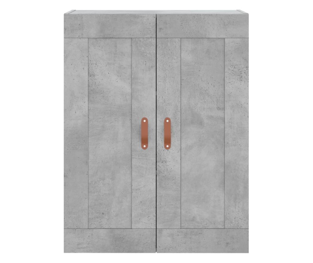 Visoki ormarić, betonsko siva, 69,5x34x180 cm, konstruirano drvo - 6