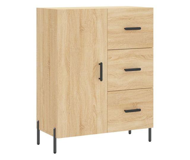 Висок шкаф, дъб сонома, 69,5x34x180 см, инженерно дърво