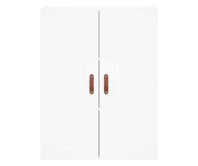 Szafki wiszące, 2 szt., białe, drewno przetworzone