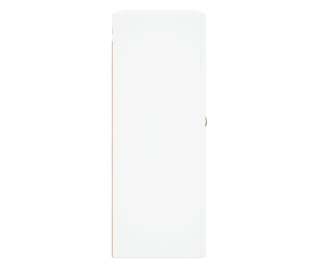 Szafki wiszące, 2 szt., białe, drewno przetworzone