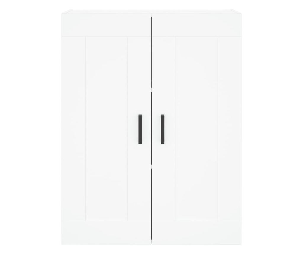 Zidni ormarić, bijeli, 69,5x34x90 cm, konstruirano drvo - 6