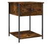 Nightstand, Smoked Oak, 44x45x58 cm, Composite Wood