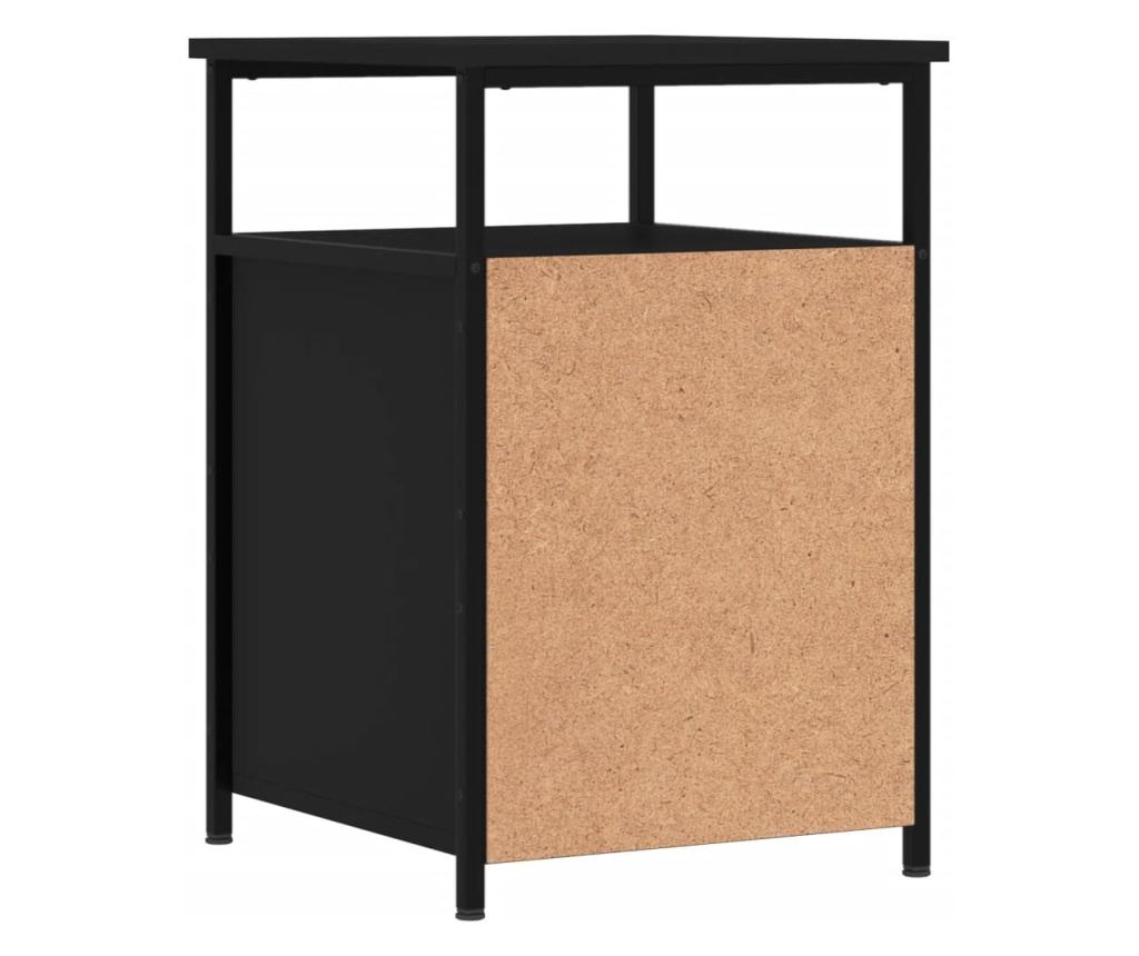 Noćni ormarići, 2 kom, crni, 40x42x60 cm, konstruirano drvo - 9