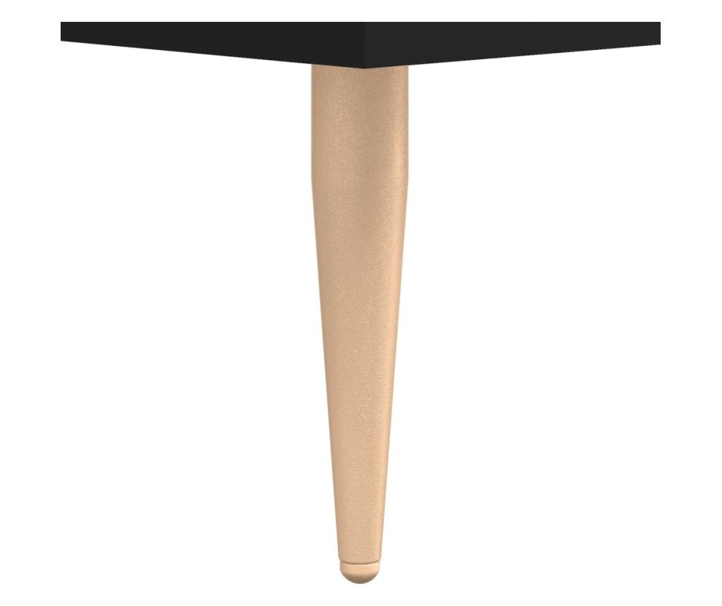 Konzola, crna, 69,5x34x90 cm, kompozitno drvo - 12