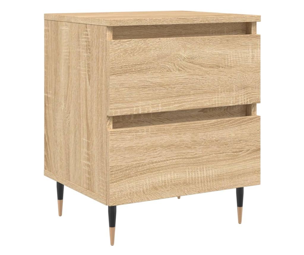 Noćni ormarić, sonoma hrast, 40x35x50 cm, kompozitno drvo - 2