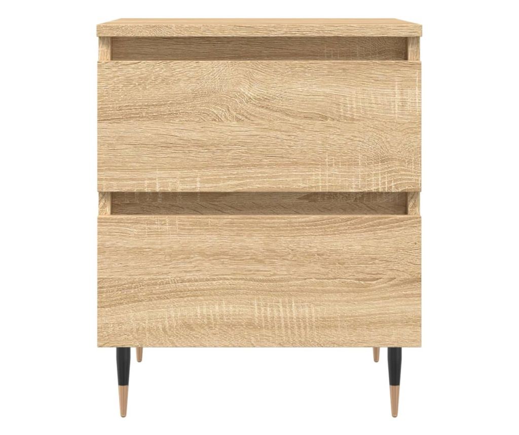 Noćni ormarići, 2 kom., sonoma hrast, 40x35x50 cm, kompozitno drvo - 5