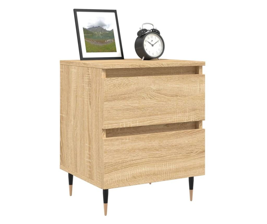 Noćni ormarići, 2 kom., sonoma hrast, 40x35x50 cm, kompozitno drvo - 3