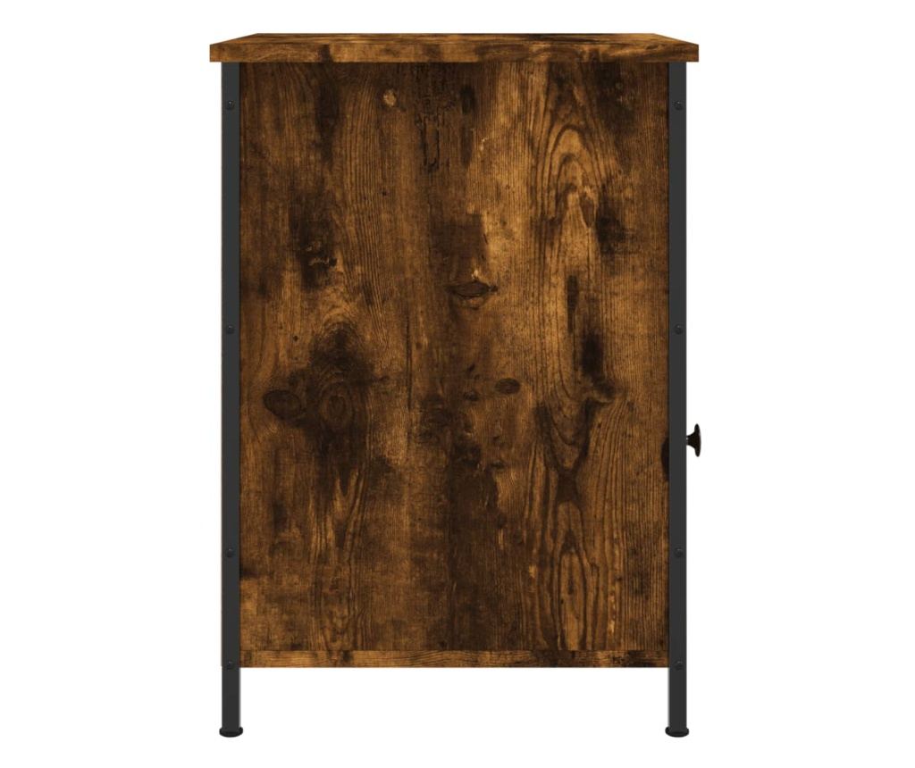 Noćni ormarići, 2 kom., dimljeni hrast, 40x42x60 cm, obrađeno drvo - 8