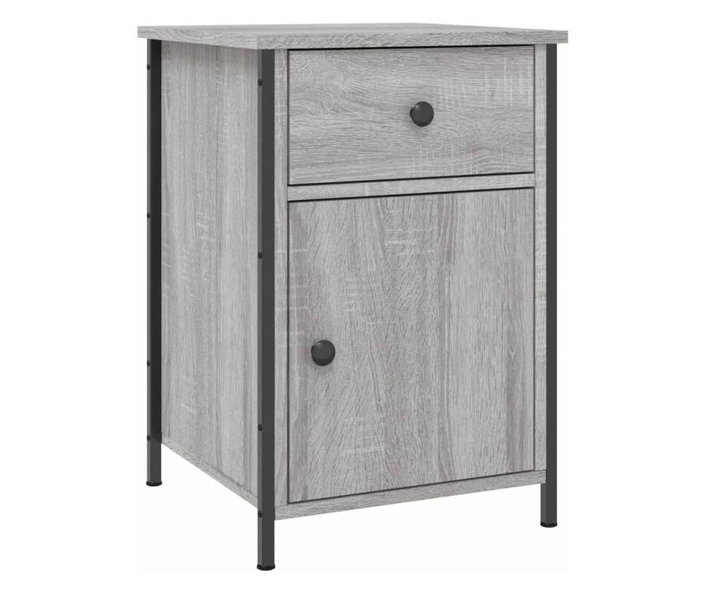 Noćni ormarići, 2 kom, boja hrasta Sonoma, 40x42x60 cm, Konstruirano drvo - 5