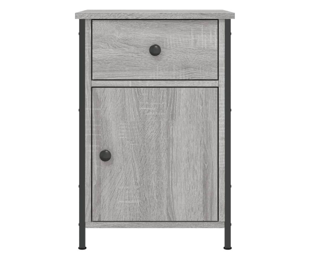 Noćni ormarići, 2 kom, boja hrasta Sonoma, 40x42x60 cm, Konstruirano drvo - 6