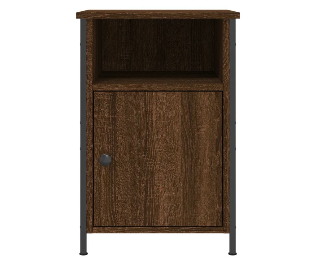 Noćni ormarići, 2 kom, smeđi hrast, 40x42x60 cm, Konstruirano drvo - 21