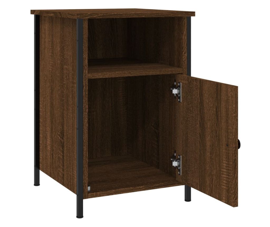 Noćni ormarići, 2 kom, smeđi hrast, 40x42x60 cm, Konstruirano drvo - 25