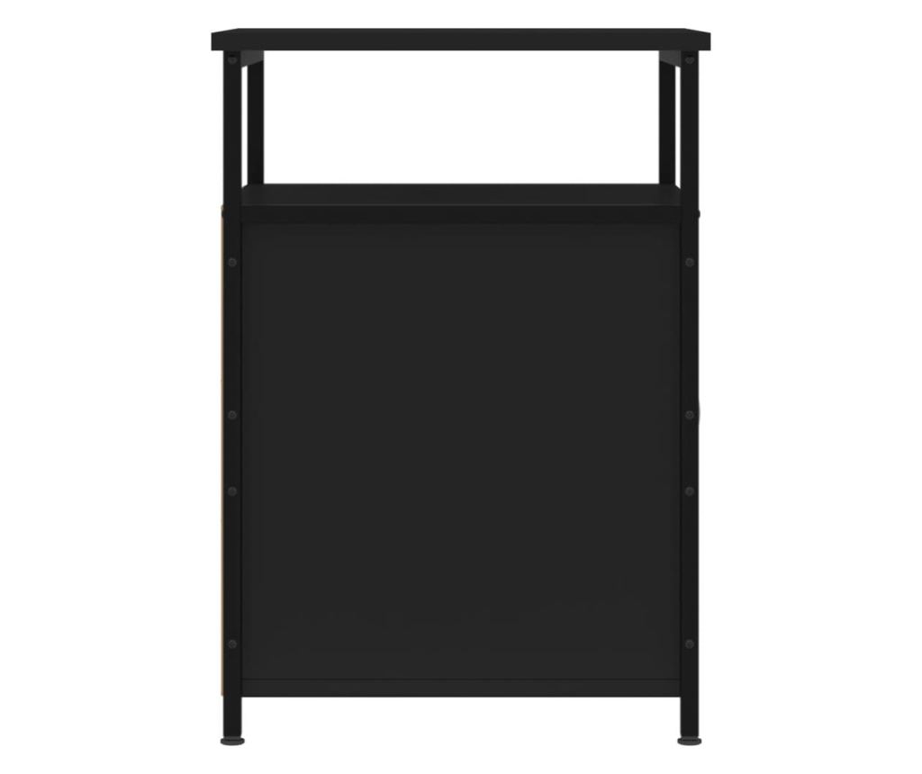 Noćni ormarići, 2 kom, crni, 40x42x60 cm, konstruirano drvo - 8