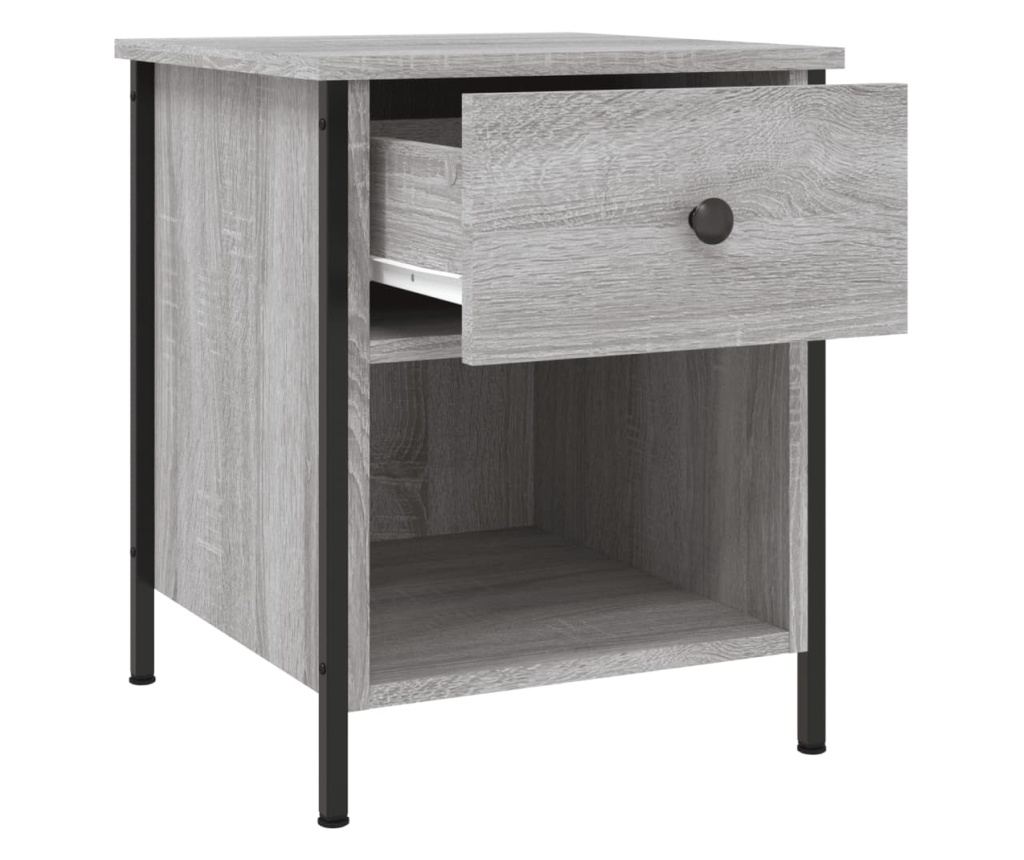 Noćni ormarići, 2 kom, boja hrasta sonoma, 40x42x50 cm, konstruirano drvo - 6