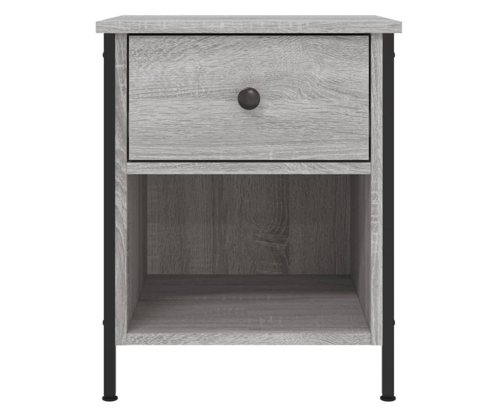 Noćni ormarići, 2 kom, boja hrasta sonoma, 40x42x50 cm, konstruirano drvo - 7