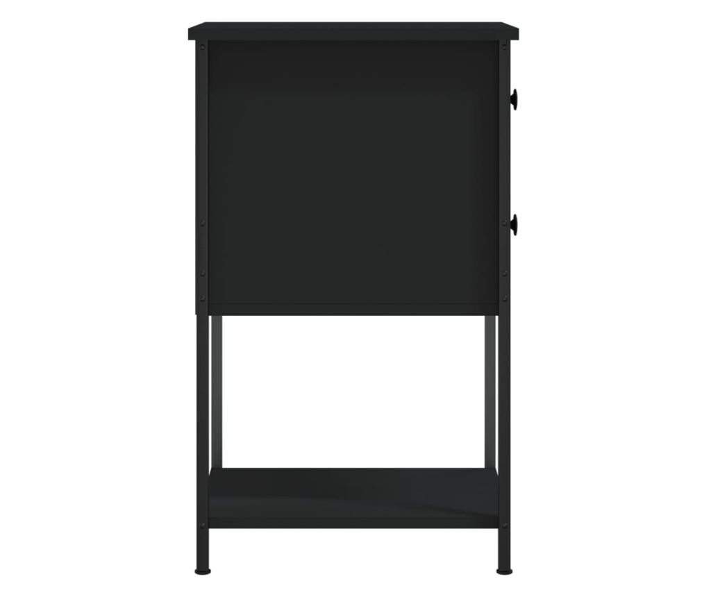 Noćni ormarići, 2 kom., crna, 32x42x70 cm, kompozitno drvo - 8
