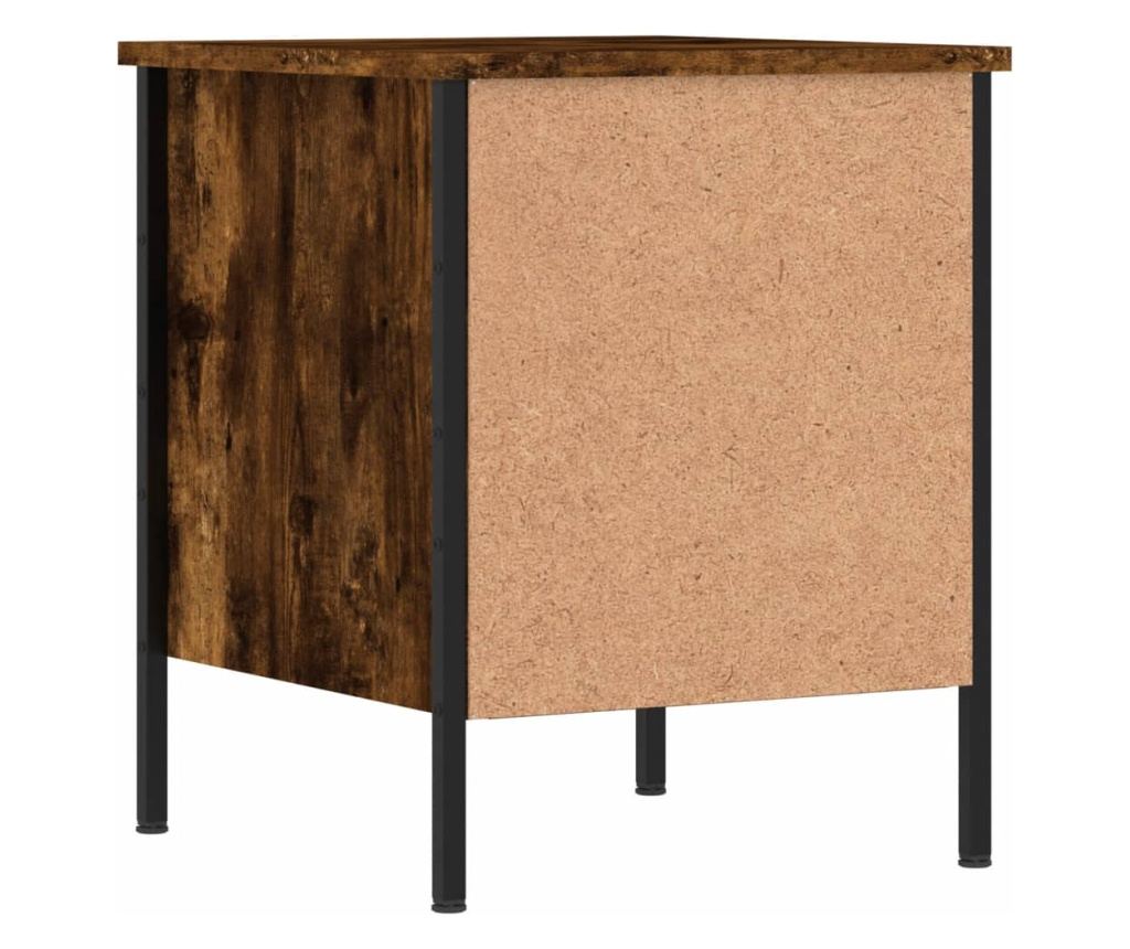 Noćni ormarići, 2 kom, dimljeni hrast, 40x42x50 cm, kompozitno drvo - 9