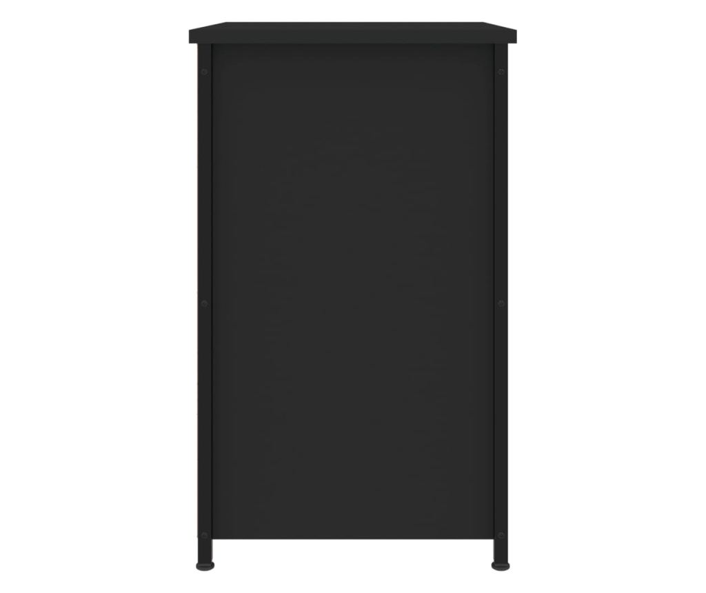 Noćni ormarići, 2 kom, crni, 40x36x60 cm, konstruirano drvo - 8