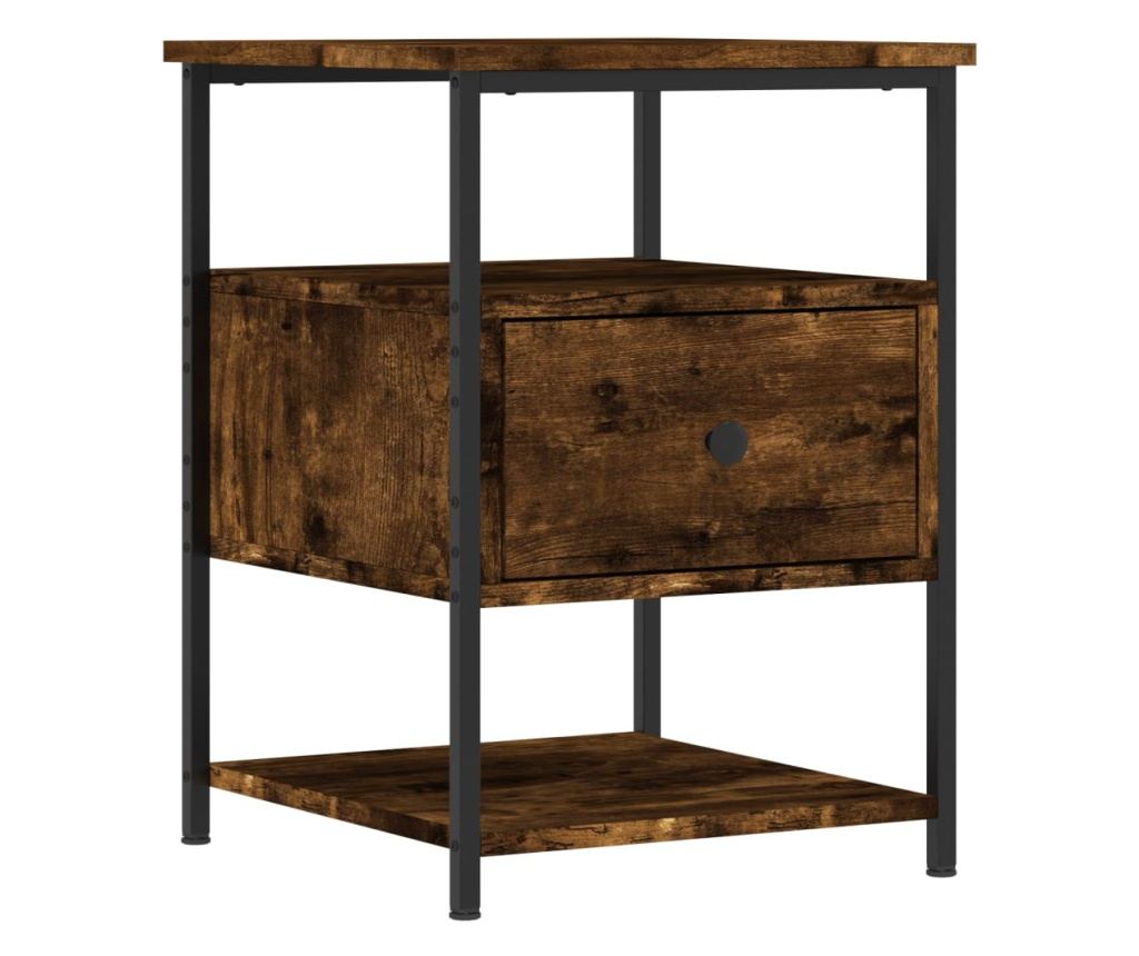 Noćni ormarići, 2 kom, dimljeni hrast, 40x42x56 cm, kompozitno drvo - 3