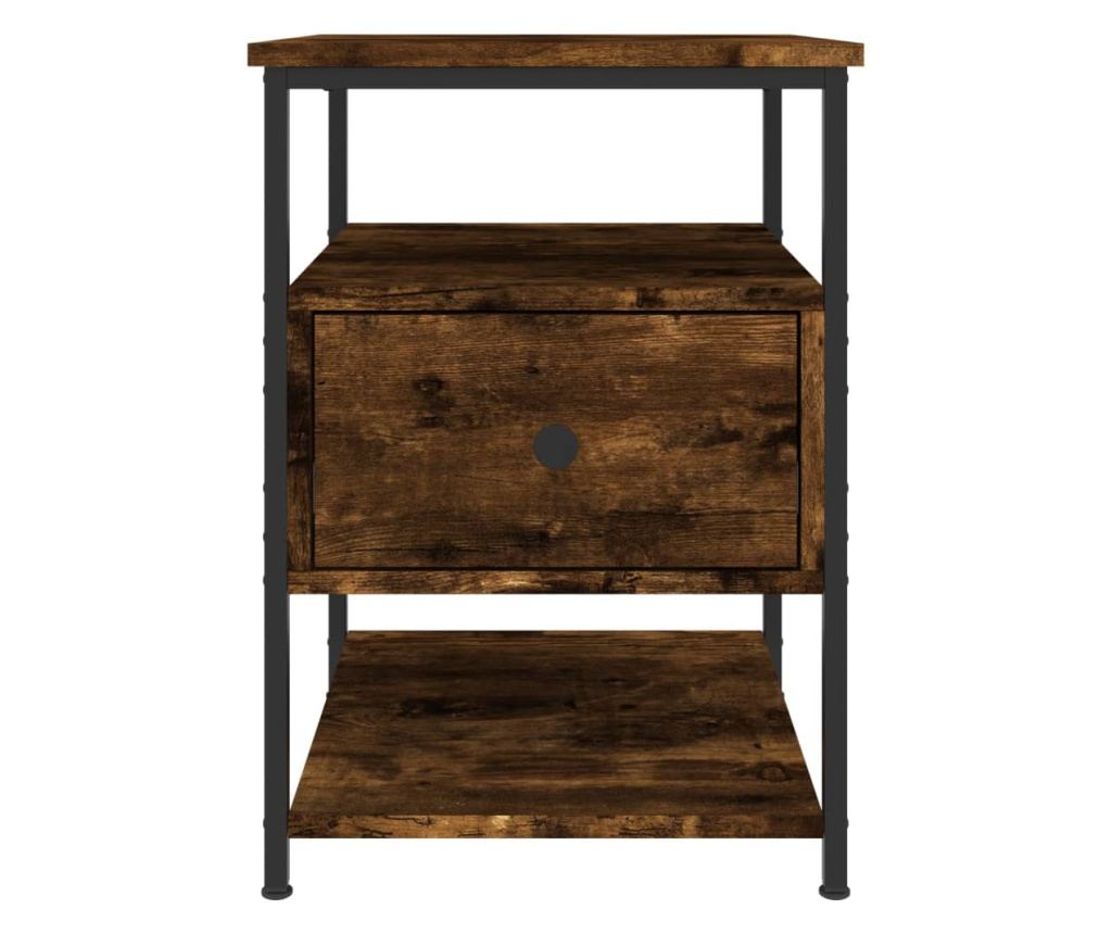 Noćni ormarići, 2 kom, dimljeni hrast, 40x42x56 cm, kompozitno drvo - 7