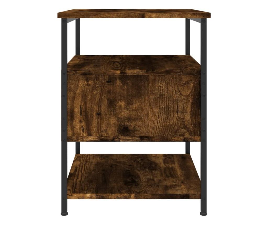 Noćni ormarići, 2 kom, dimljeni hrast, 40x42x56 cm, kompozitno drvo - 8