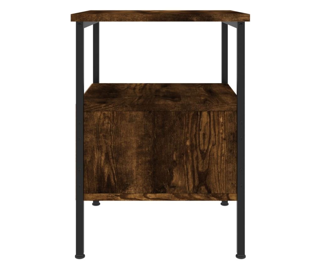 Noćni ormarići, 2 kom, dimljeni hrast, 34x36x50 cm, kompozitno drvo - 8