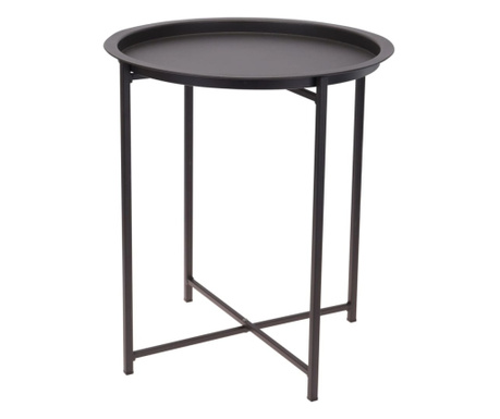 ProGarden Table, матово тъмно сиво, 46.2x52.5 см, кръгла