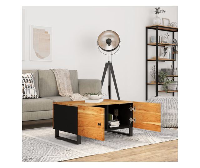 Stolić za kavu, 80x50x40 cm, masivno drvo akacije/obrađeno drvo