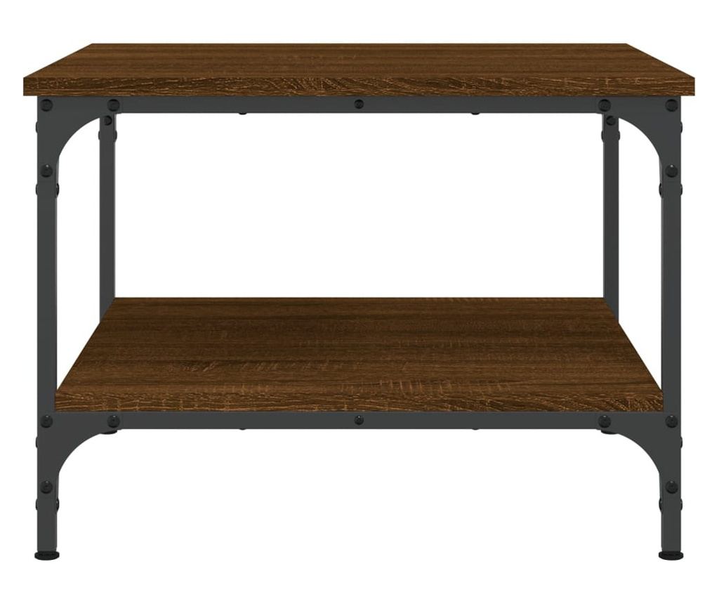 Stolić za kavu, smeđi hrast, 55x55x40 cm, obrađeno drvo - 4