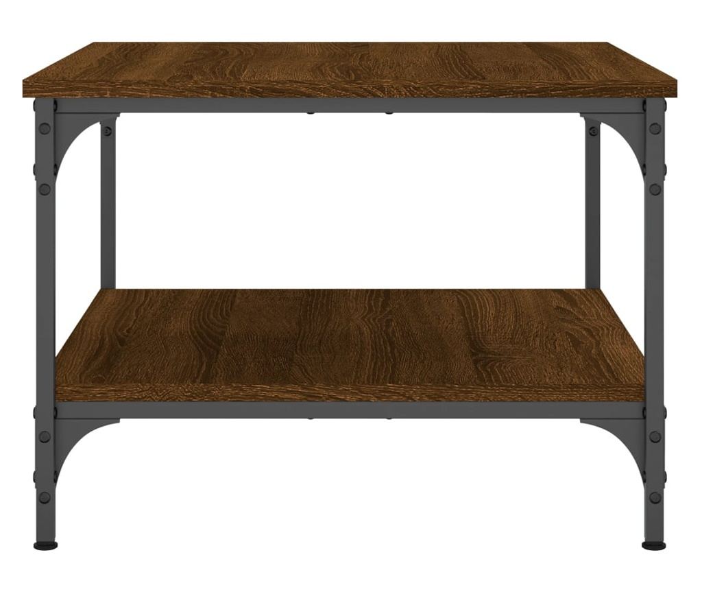 Stolić za kavu, smeđi hrast, 55x55x40 cm, obrađeno drvo - 6