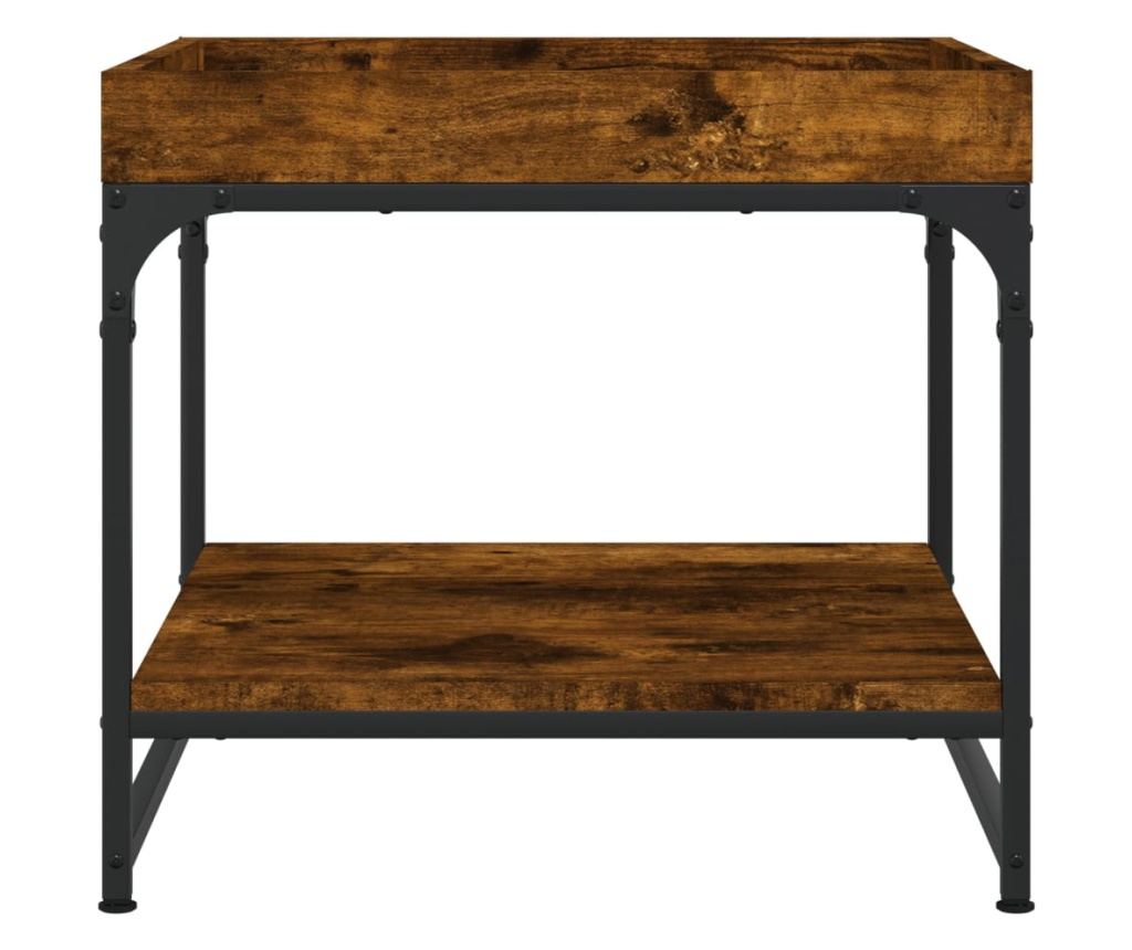 Stolić za kavu, dimljeni hrast, 49,5x49,5x45 cm, kompozitno drvo - 4