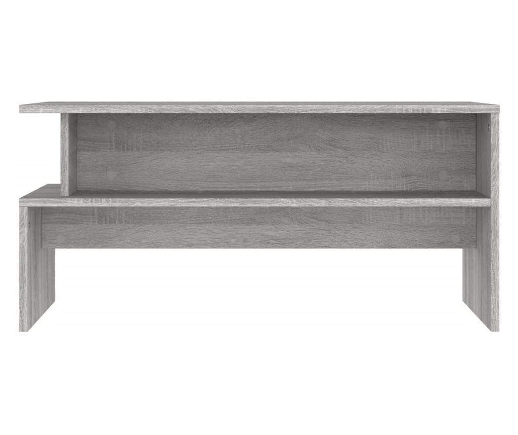 Stolić za kavu, siva sonoma, 90x55x42,5 cm, obrađeno drvo - 4