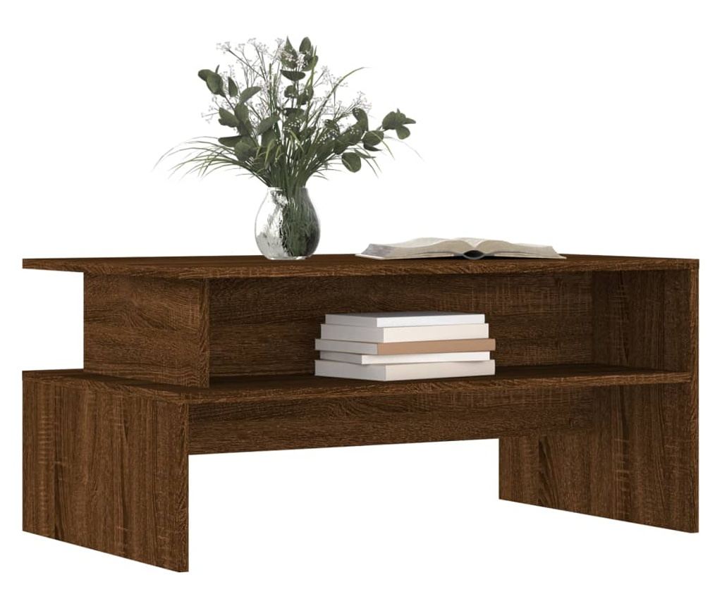 Stolić za kavu, smeđi hrast, 90x55x42,5 cm, obrađeno drvo - 3