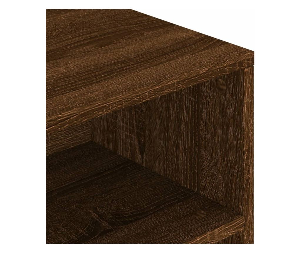 Stolić za kavu, smeđi hrast, 90x55x42,5 cm, obrađeno drvo - 7