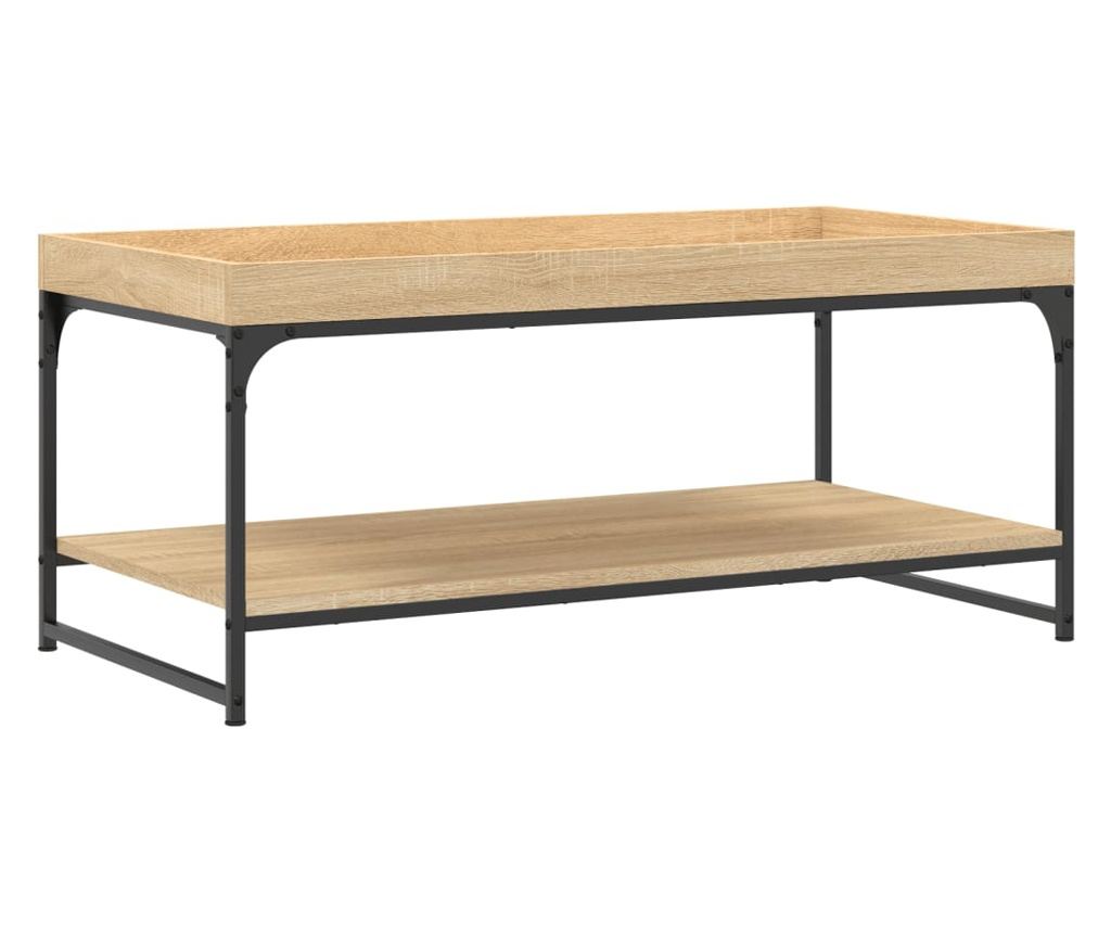 Stolić za kavu, hrast sonoma, 100x49x45 cm, obrađeno drvo - 2