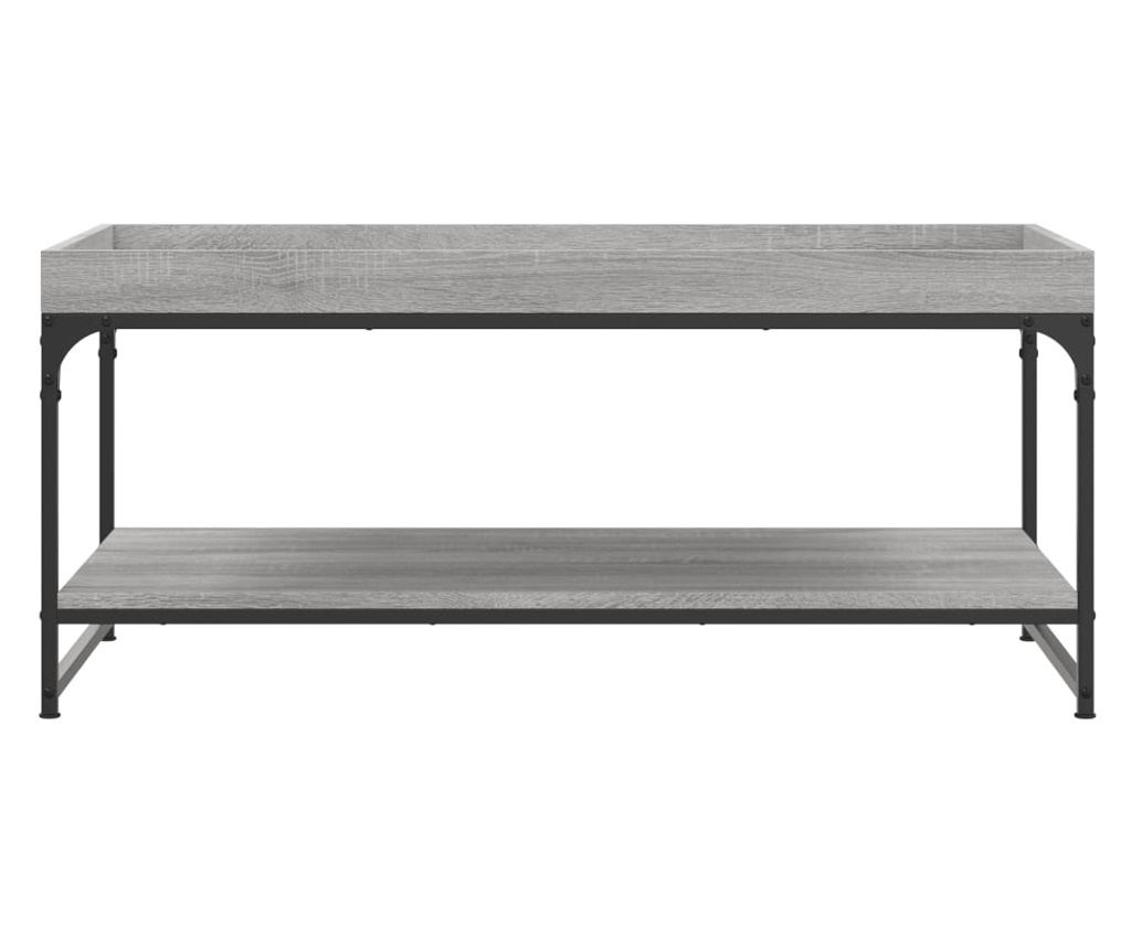 Stolić za kavu, siva sonoma, 100x49x45 cm, obrađeno drvo - 4