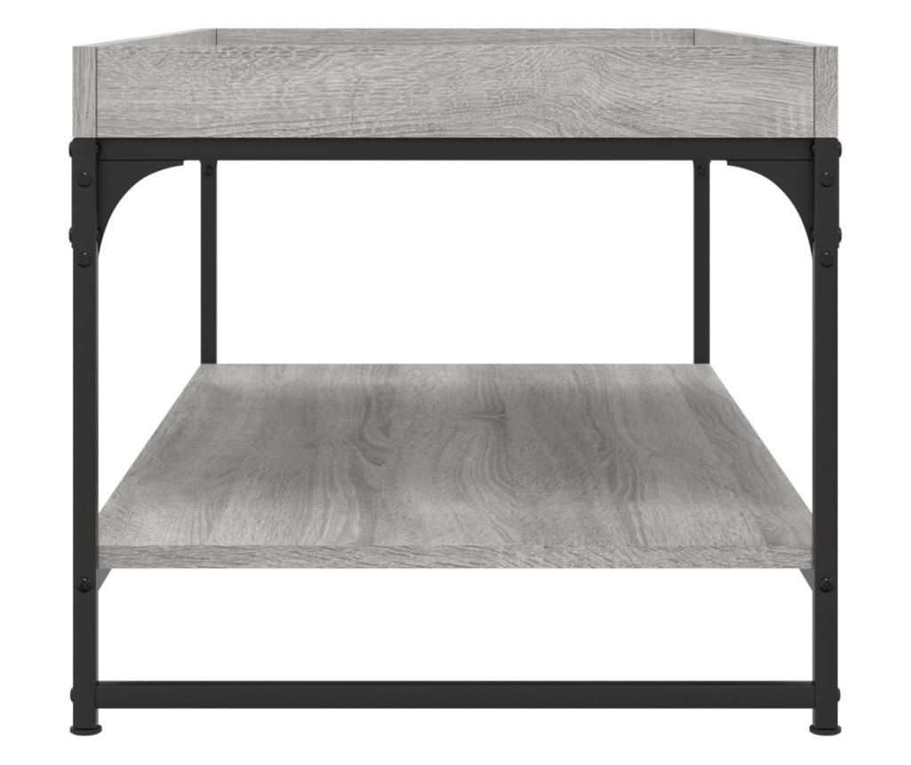 Stolić za kavu, siva sonoma, 100x49x45 cm, obrađeno drvo - 5