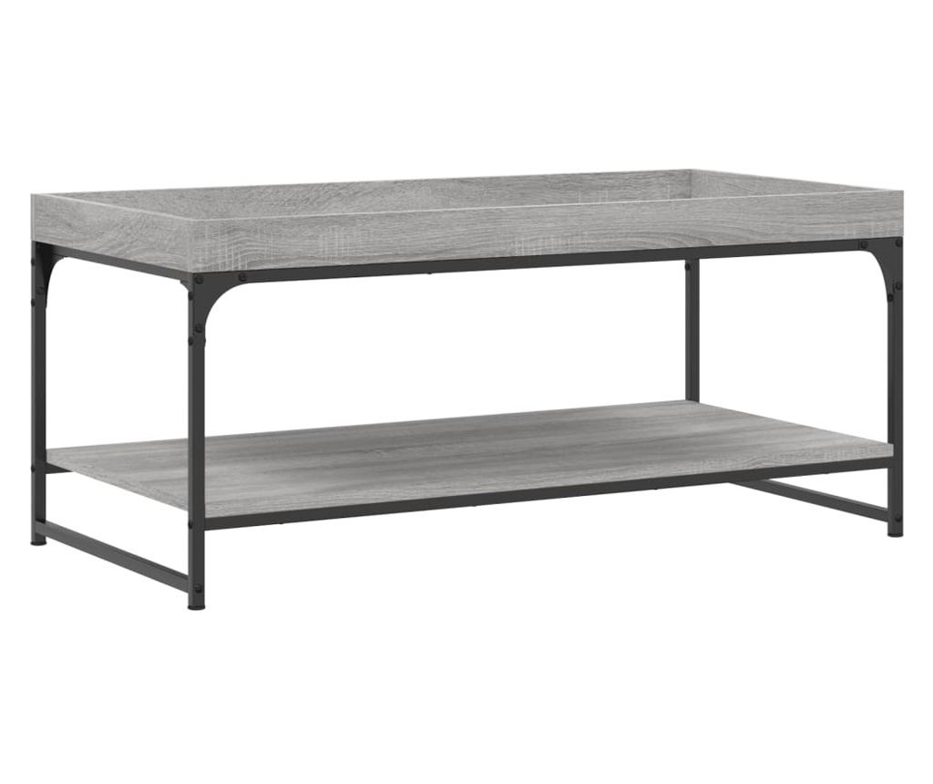 Stolić za kavu, siva sonoma, 100x49x45 cm, obrađeno drvo - 6