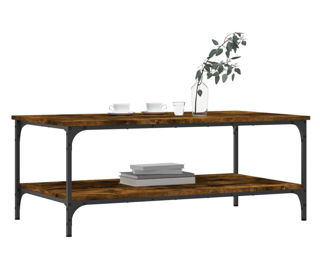 Stolić za kavu, dimljeni hrast, 100x55x40 cm, obrađeno drvo - 3