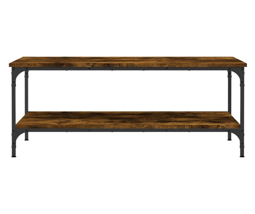 Stolić za kavu, dimljeni hrast, 100x55x40 cm, obrađeno drvo - 4